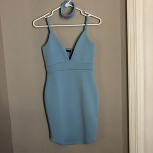 NWT baby blue mini dress